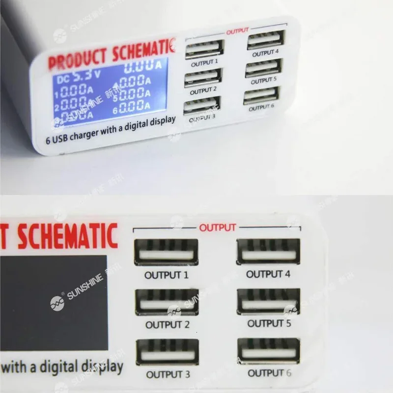  6 Ʈ USB   SS-304D 5V 6A  ÷    iPad  ǰ