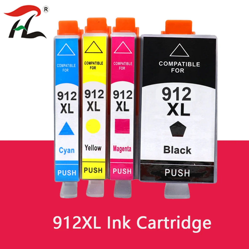 para hp 912xl 912 Cartucho para hp Officejet 8010 8012 8013 8014 8015 8017 8018 8020 8022 8023 8024 8025 8026 8028 8035 Printer