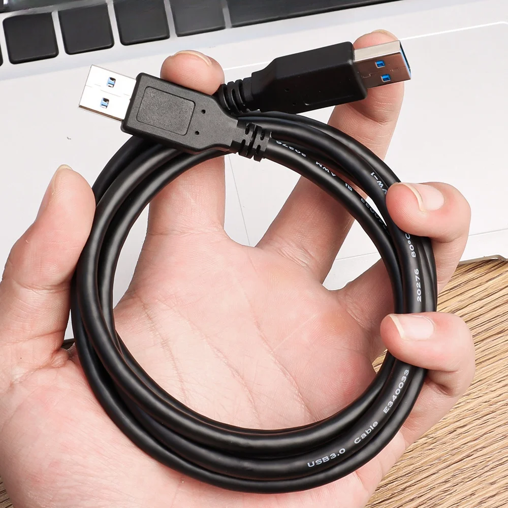 High-Speed USB A Extension Cable - Male to Male USB 3.0 Extender for Data Transmission and Hard Drive Cooling