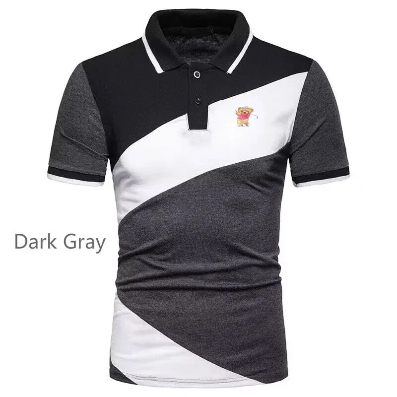 Golf Summer New Patchwork Printed Men's Polo Shirt Fashion Casual Business Polo Neck Comfortable Short sleeved T-shirt polo shirt,mens shirts