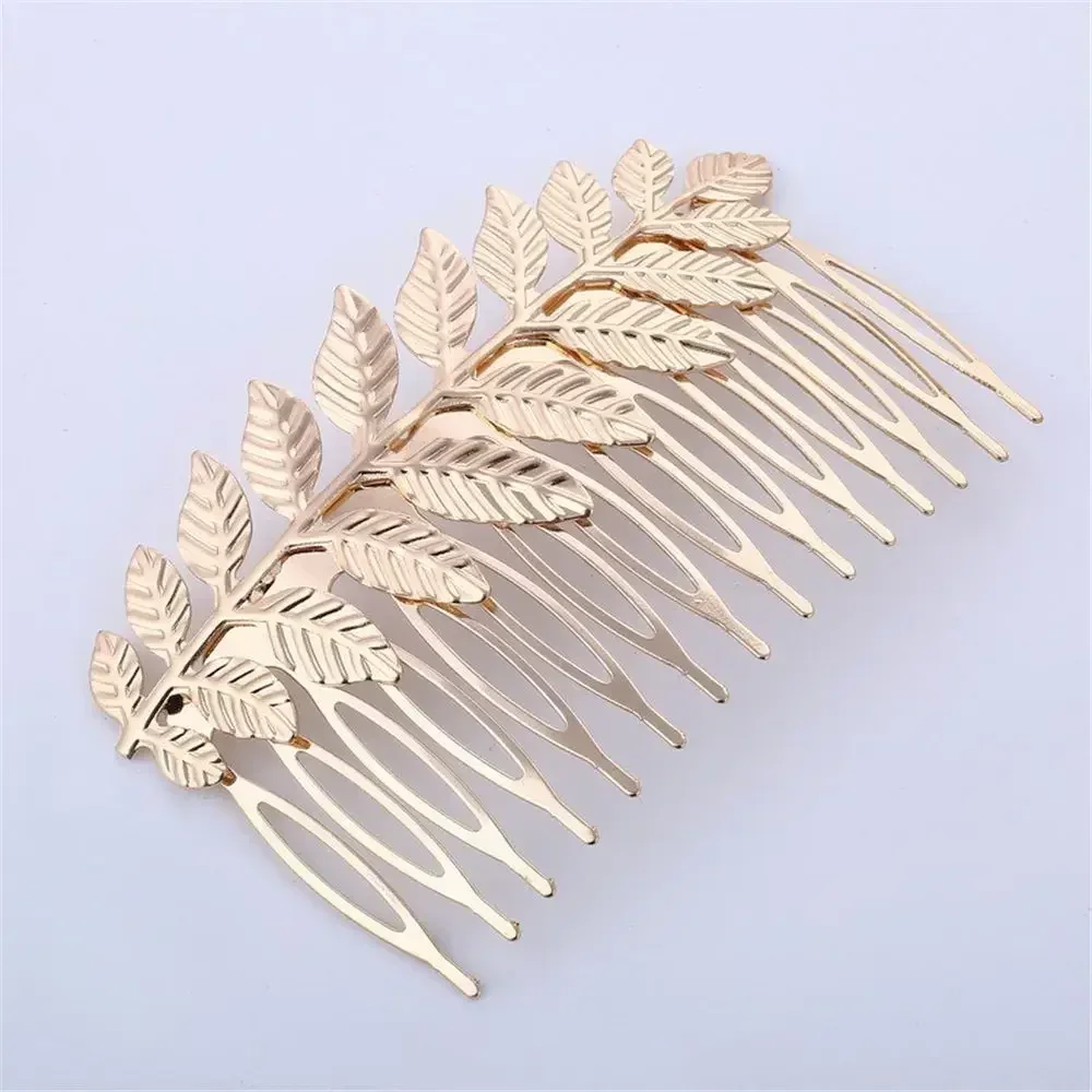 Elegant Gold Leaf Headband - Bridal Wedding Hair Accessory