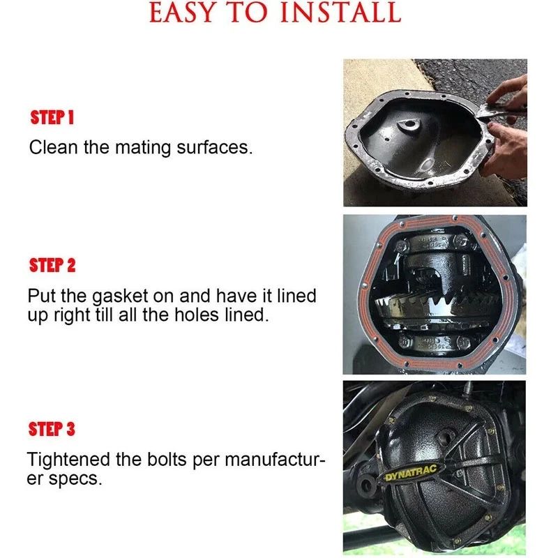 Rubber Gasket Car Differential Heat-resistant Housing Cover for Dana 44