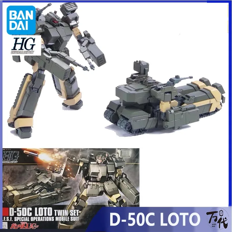 

Оригинальная детская модель Bandai, модель HGUC 1/144, двойная экшн-фигурка, Сборная модель, игрушки, подарки для детей