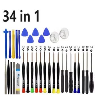 Set di Strumenti per Riparazione Telefoni Cellulari 9 in 1, 12, 28, 34, 40, 43 Pezzi, Kit di Smontaggio e Riparazione, Attrezzi per Apertura Schermo e Cacciaviti per Cellulari
