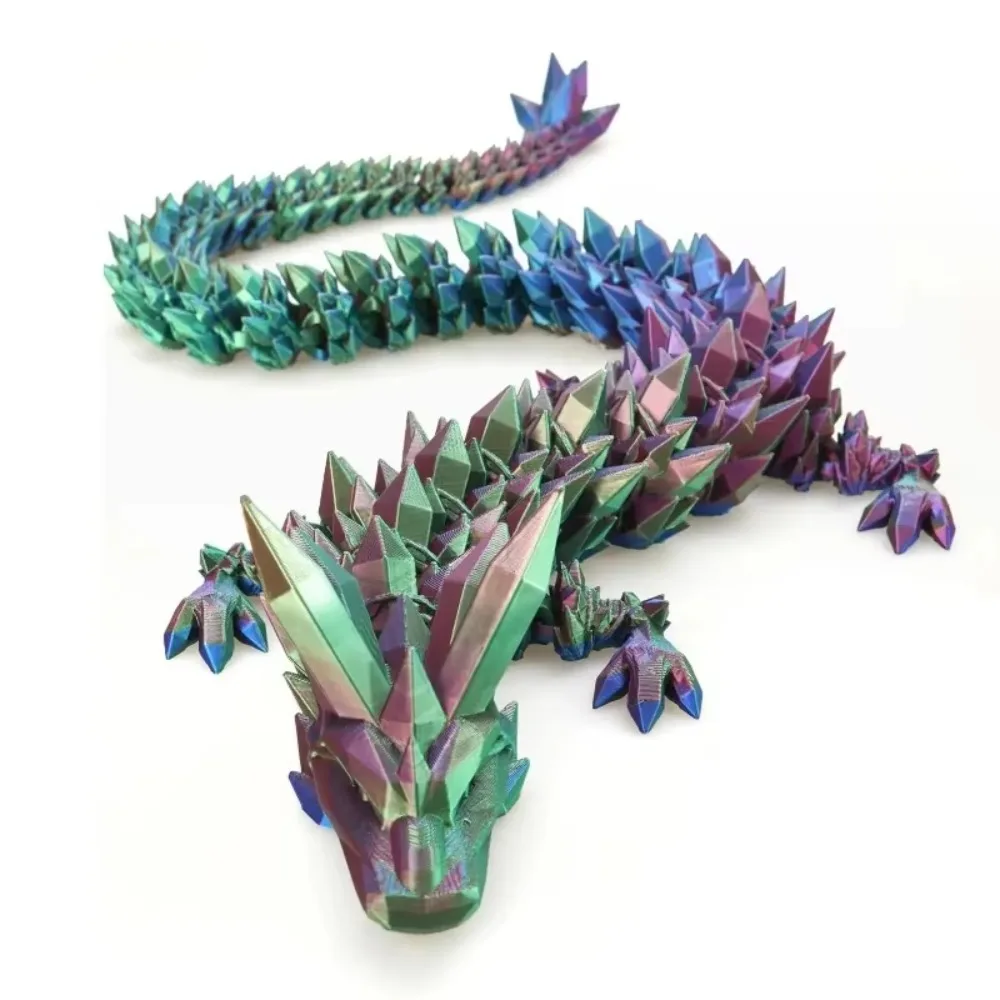 3D Printed Gem Dragon Crystal Fidget Toy Rotatable Articulated Dragon Egg Ideal Gift for Kids with ADHD Perfect for Birthdays 2