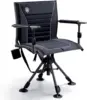 360° Silent Swivel Hunting Chair for Blinds, Adjustable Folding Hunting Seats for Outdoor Activities, Fishing, Support 300lbs, B 1