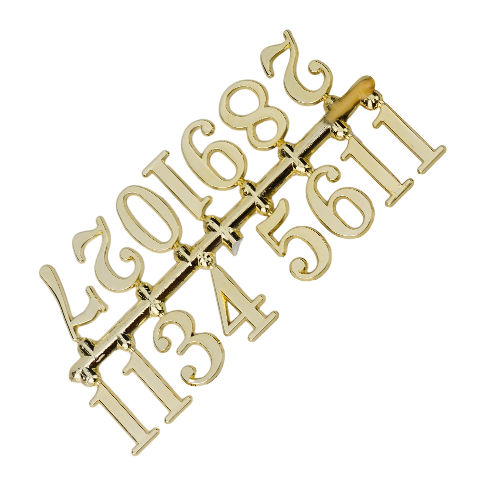 Description Picture 4 of item1 Set Clock Number Plate Roman Arabic Tricolor Clock Part DIY Clock Numbers Quartz Needle Wall Clock Replace Needle