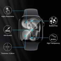 Protecteur d'écran pour Apple Watch 11, 42mm 46mm, Film en verre souple 3D HD, sans bulles, Anti-poussière, iWatch série 10 11, accessoires en verre 4