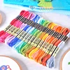 78-color segment dyed embroidery thread handmade accessories cross-stitch thread gradient two-color embroidery thread 3