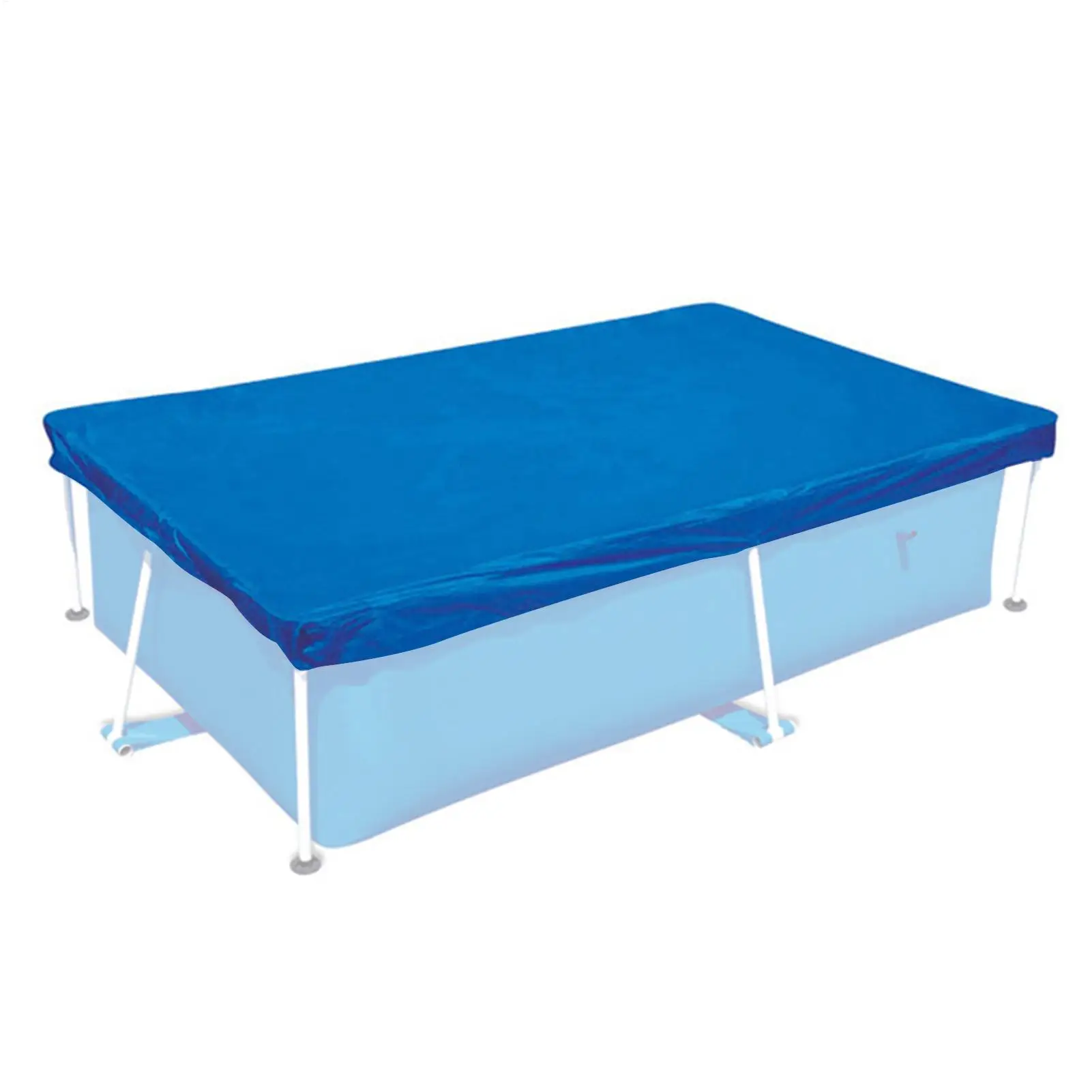 Outdoor Paddling Rectangle Pool Cover Waterproof PE Foldable Inflatable Pool Cover For Ground Pool Family Pool Cover
