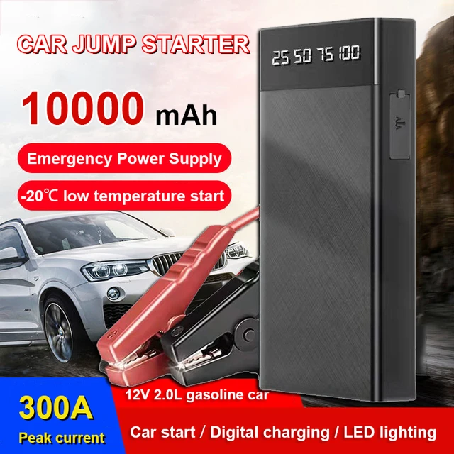 Démarreur de voiture portable pour diabétique, batterie externe, chargeur  d'appoint, dispositif de démarrage, batterie diesel dorée, démarrage de  saut de voiture, 49800mAh, 12V - AliExpress