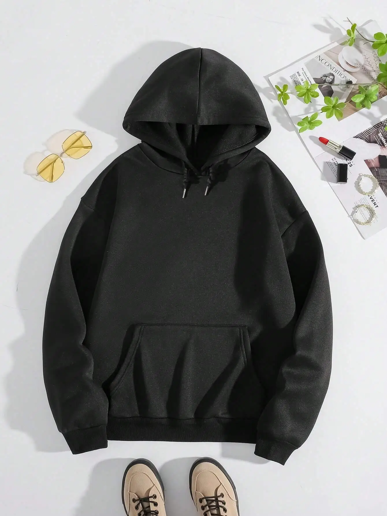 Anime Gúnyrajz Előjel Bennyomás Nők kapucnis harajuku polár hoody Megmunkalás crewneck Pamut sportpulóver évjárat Túlméretes nagyság streetwear