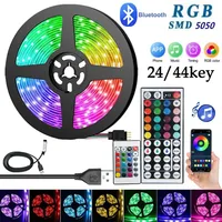 USB LED Strip Lights APP Control Color Changing 5050 RGB Led Light Flexible Lamp Tape for Room Decoration TV Backlight 2