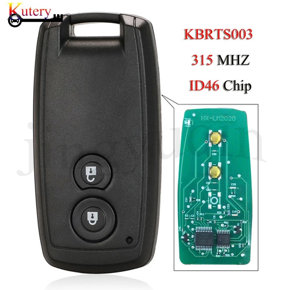 

jingyuqin KBRTS003 Smart Car Key For Suzuki Swift SX4 Grand Vitara 2Buttons 315MHZ ID46 Chip FSK Keyless-Go Remote Control
