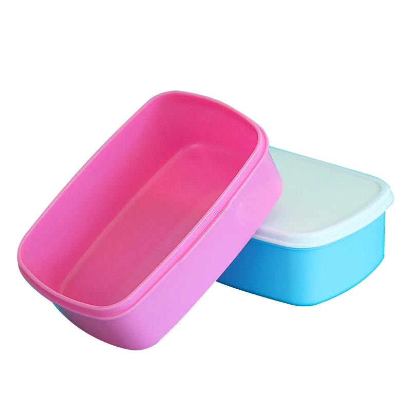Sublimation DIY Blank PP Plain Brief Leak-proof Sealed Lunch Box 2pcs