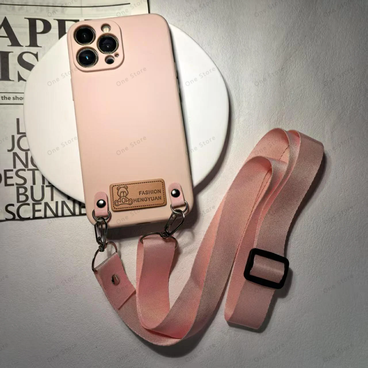 Versatile Crossbody Lanyard Necklace and Wrist Strap Phone Case with Cord Cover