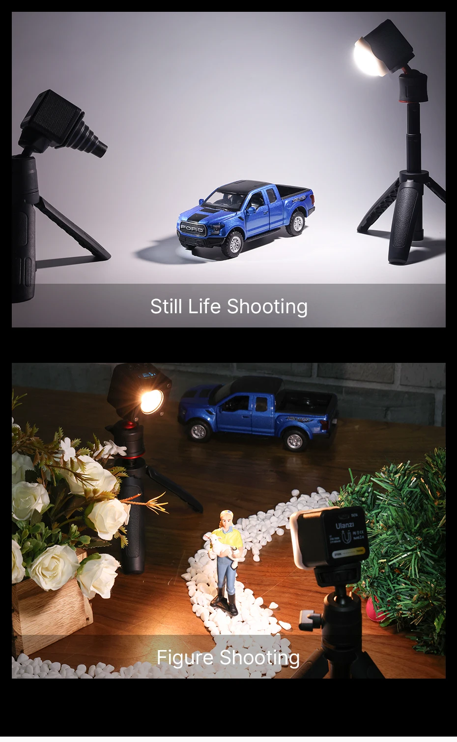 L2 Bi Color COB Mini Video Light Dimmable 2700K-7000K Camera Light CRI 95+ LED P