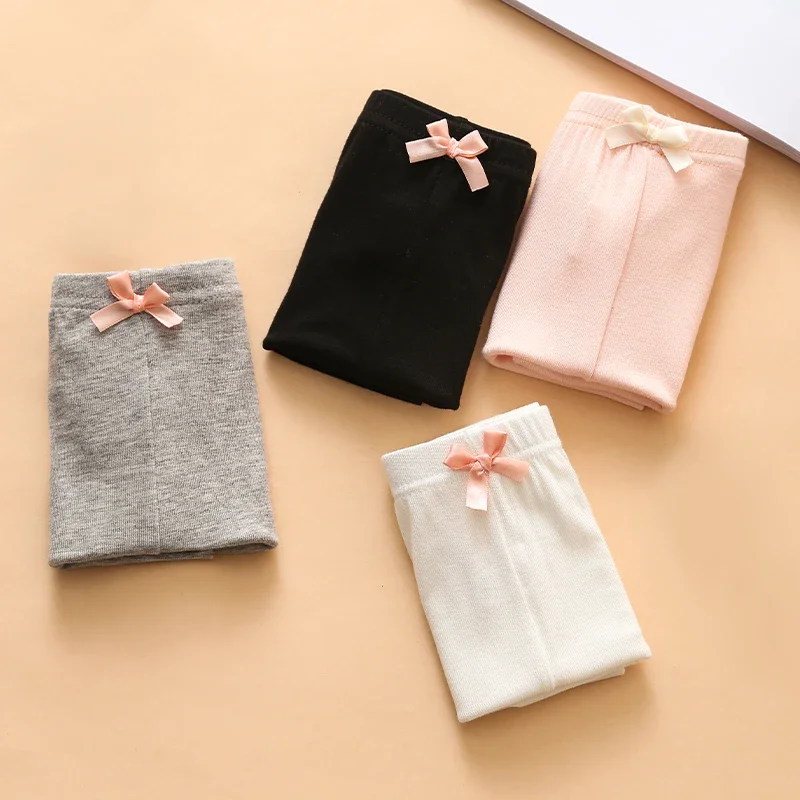 여아용 언더팬츠 신축성 안전 팬티, 3-12 세 여아용 짧은 브리프, 코튼 언더팬츠, 3 개, 5 개, 여름