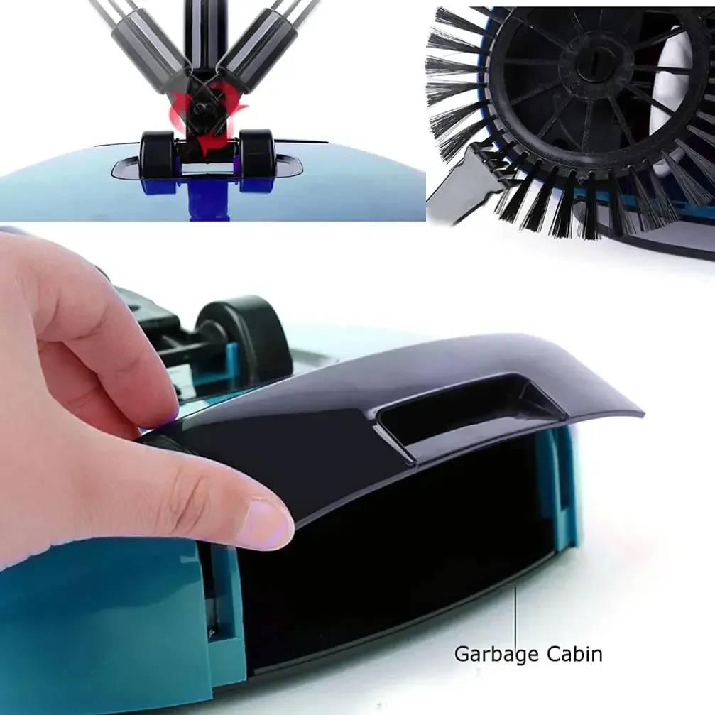 Hand Push Vacuum Cleaner Sweeper Mop and Sweep Two-in-one Multifunctional Household Hand Push Lazy Sweeper portable vacuum cleaner hand sweeping machine hand push broom