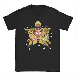 Men's Pure Cotton FNAF Freddy's Humor Crewneck T - Shirt - Short Sleeve Plus Size Top - S (1)