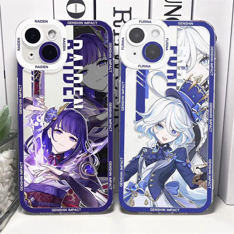 Genshin Impact Furina Shenhe Artistic Phone Case Cover