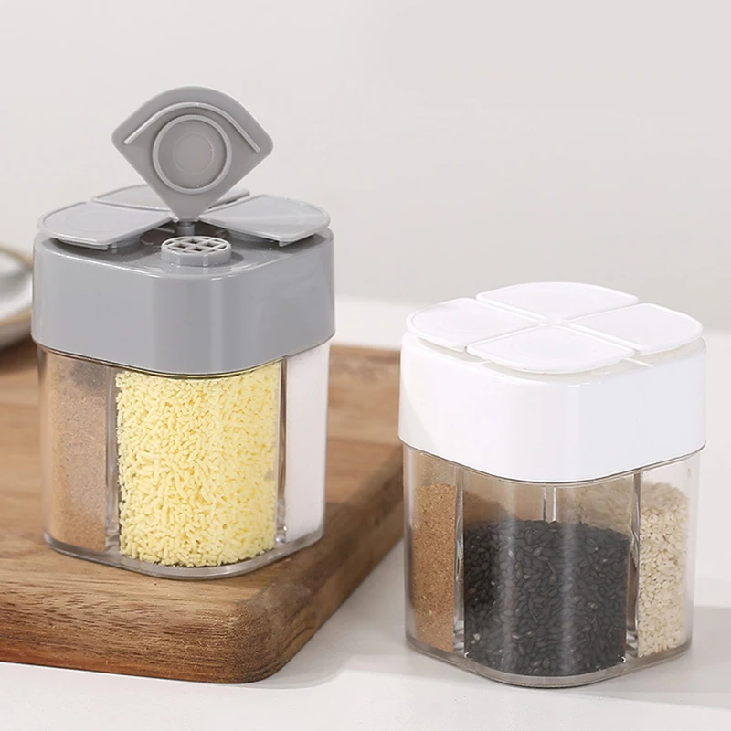 Stainless Steel Outdoor Seasoning Spice Jar Pepper Salt Storage Container Bottle 