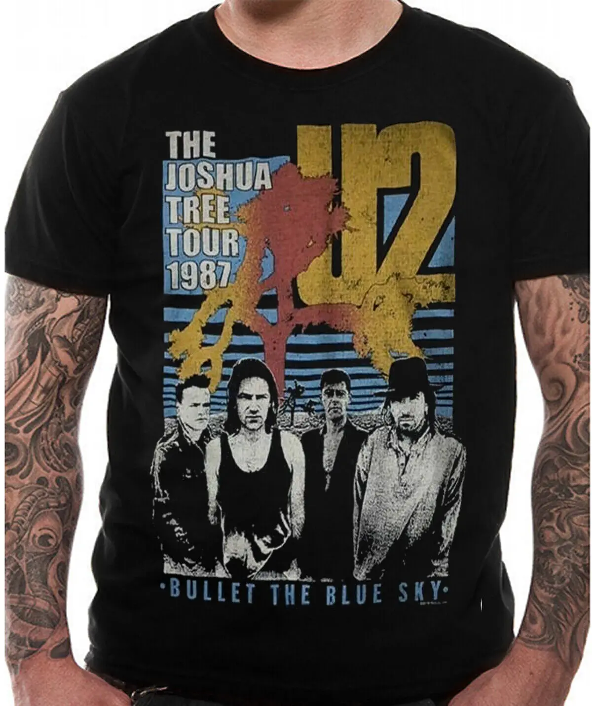U2 Bullet The Blue Sky T Shirt Ufficiale Genuine Merch Bono Tour 1987 Medium New