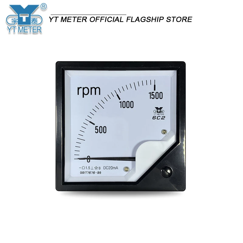 6C2 0-20mA 입력 아날로그 타코미터 1000rpm 1500 RPM 2000r/min 인..
