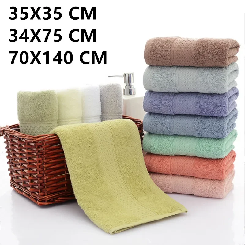 100% cotton face towel absorbent pure hand wash face bath microfiber towel bathroom home hotel adult 2