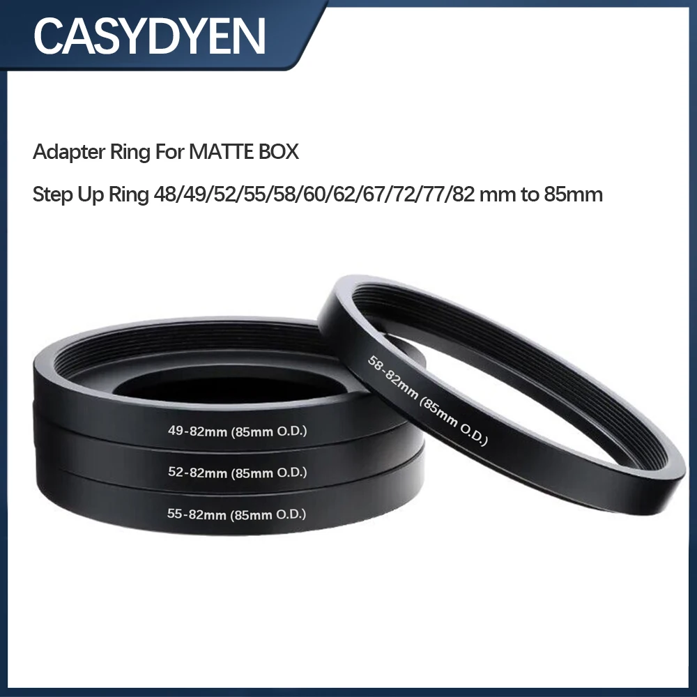 Universal Matte Box Filter Adapter Step-Up Ring (85mm O.D.)
