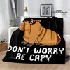 The Capybara Club Anime blanket throw cubre cama Warm blankets for beds Picnic blanket birthday gift 1