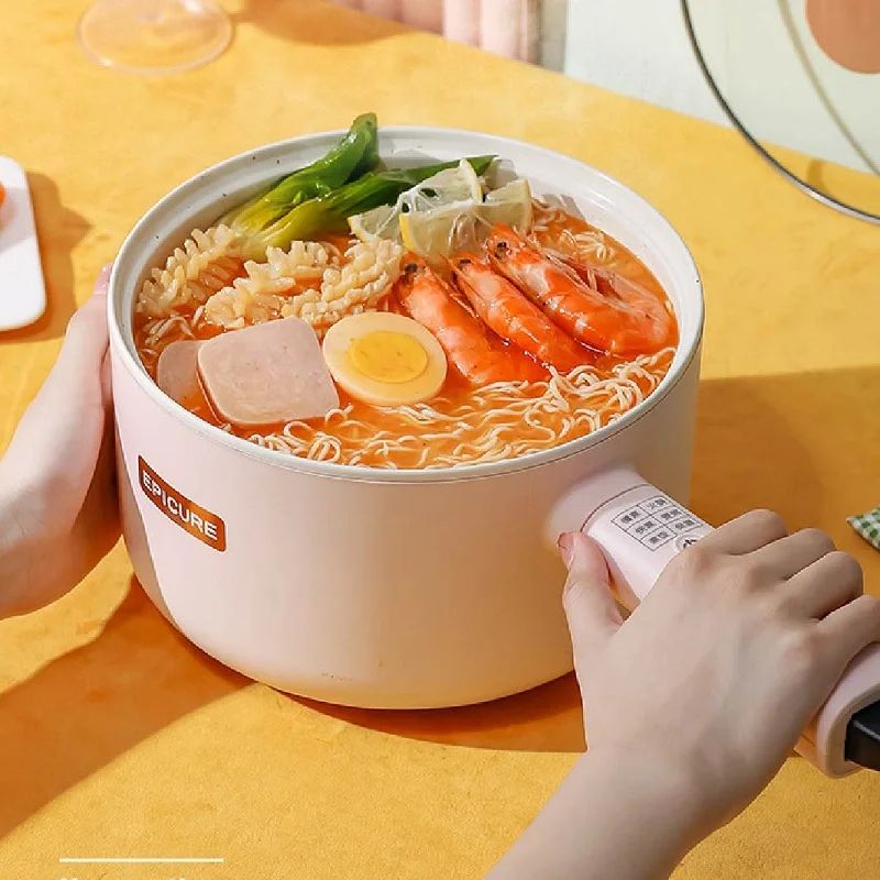 220V 1.8L 2.5L Multifunctional Electric Hot Pot Ceramic Glaze Non-stick Pot Dormitory Household Smart Electric Cooking Pot 4