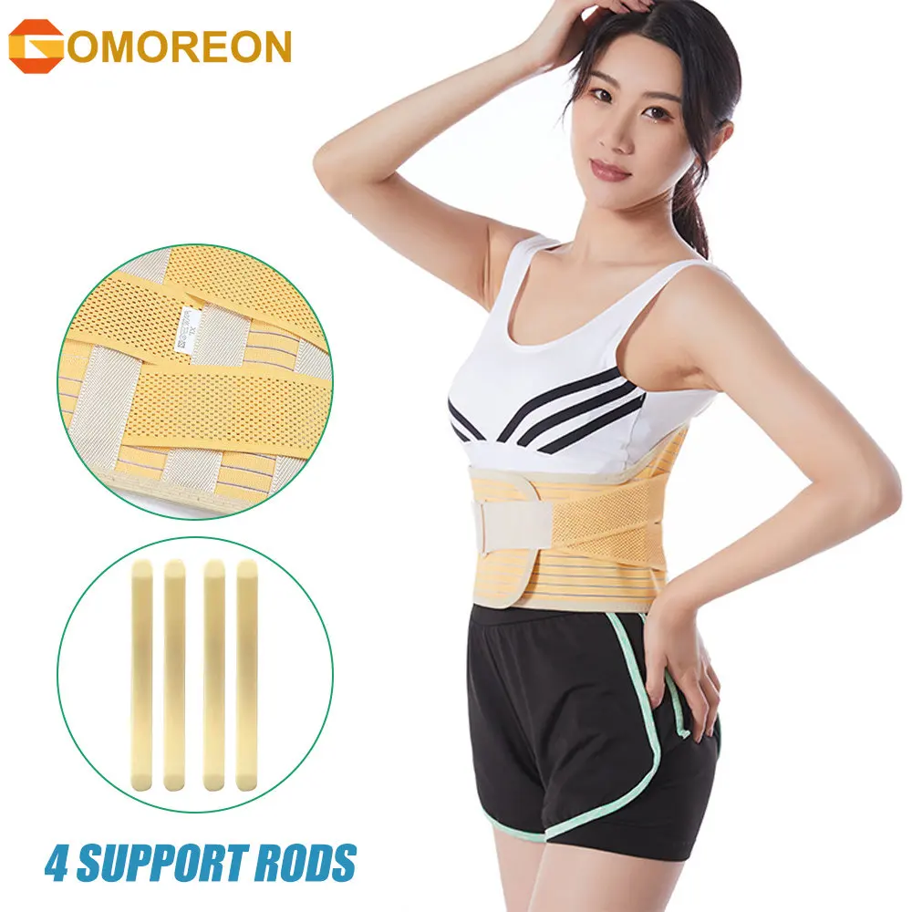 

Adjustable Back Brace, Lumbar Support Belt for Men & Women Lower Back Pain Relief, Breathable Waist Wrap for Lifting, Sciatica