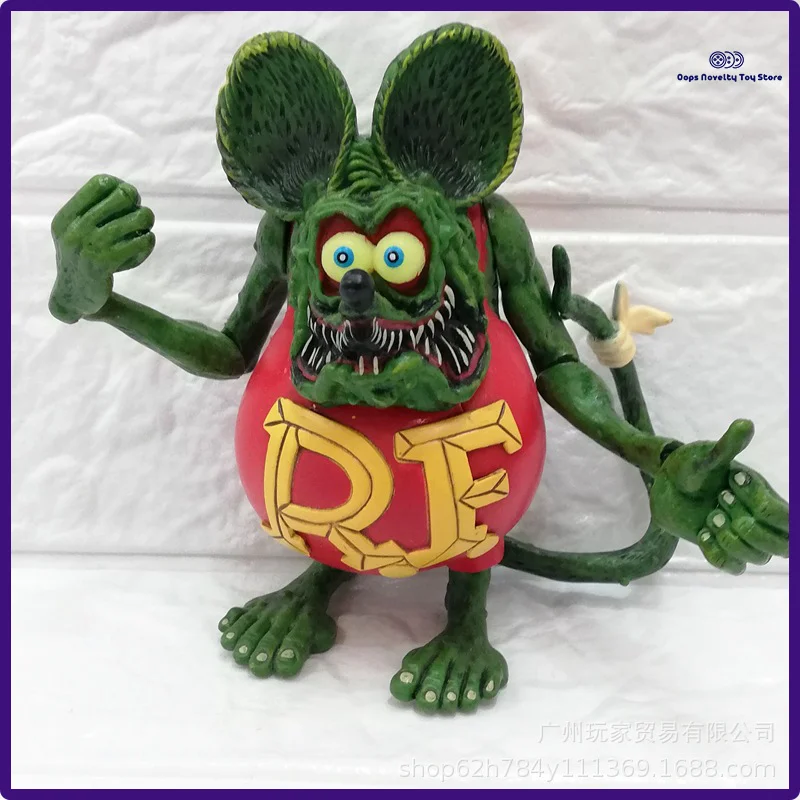 

12CM Tales of The Rat Anime Figure Rat Fink Kawaii Action Figurine PVC Statue Crazy Mouse Collection Model Toy Christmas Gifts