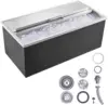Drop in Ice Chest, 36"L x 18"W x 14"H Stainless Steel Ice Cooler, Commercial Ice Bin with Sliding Cover, 40.9 qt Outdoor Kitchen 1
