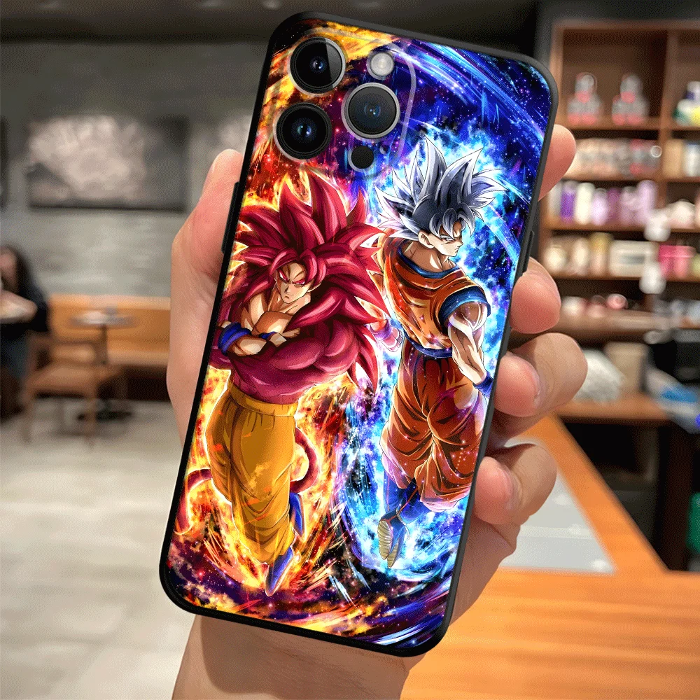 Hülle für iPhone 17 Pro Max 7 8 SE 14 15 16e 16 Plus X XR 11 Air 13 Mini 12 Soft Phone Cover 15+ 16Pro 16+ Dragon Ball Goku – Detail 3