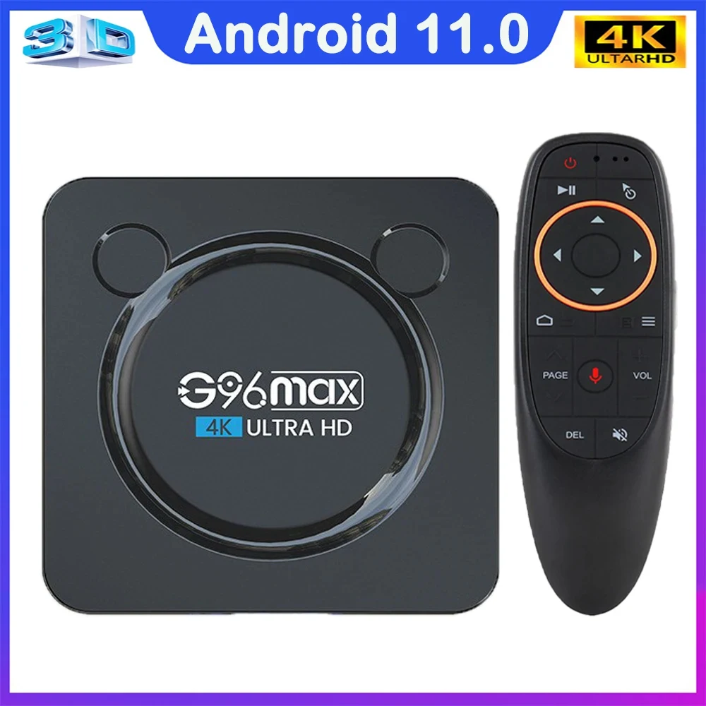 S905W2 G96 Max Smart Tv Box Android 11 RAM 4G 64GB 32G HD 4K 1080P Wifi 2.4G&5.8G BT Media Player TVBOX Android Set Top Box