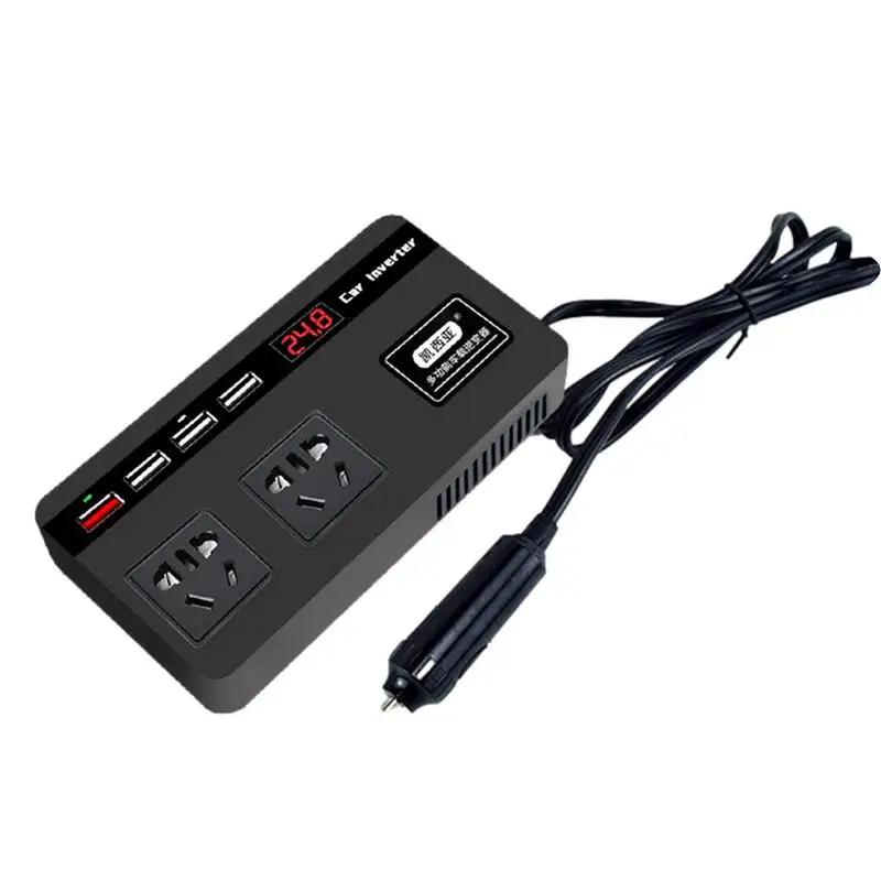 

Автомобильный преобразователь напряжения 12 В/24 В автомобильный инвертор питания адаптер стабильный выход зарядные устройства для кемпинга путешествий и других уличных