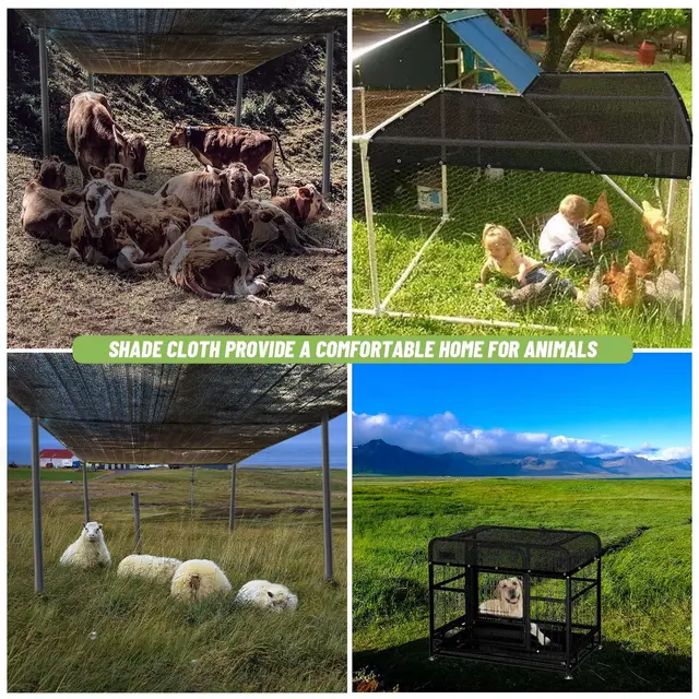 Fekete Napernyő Nettó Adatvédelmi Képernyő Kerítés Háló Fali Növények Üvegházhatású Kerti Kutyák Kívül, Hőszigetelés Uv-Os Árnyékolóhálók - Image 5