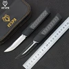 VESPA Ripper Double folding Knife Blade M390 Satin/Black Handle 7075 Aluminum+CF Outdoor camping survival knives EDC tools 1