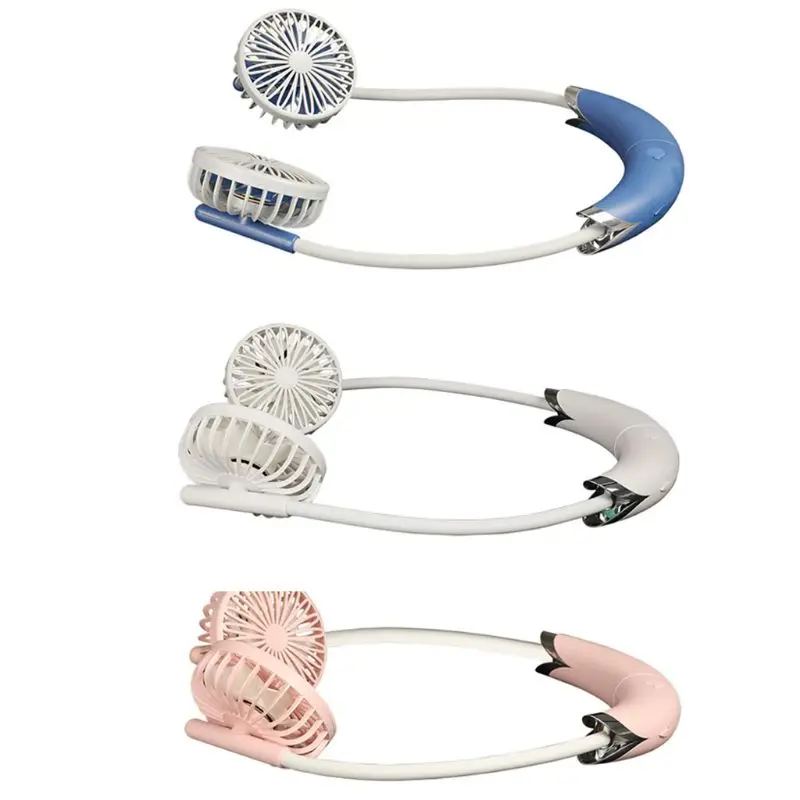 

Portable Hanging Neck Fan Detachable Adjustable Mini Fan Wearable Cooler Dropship