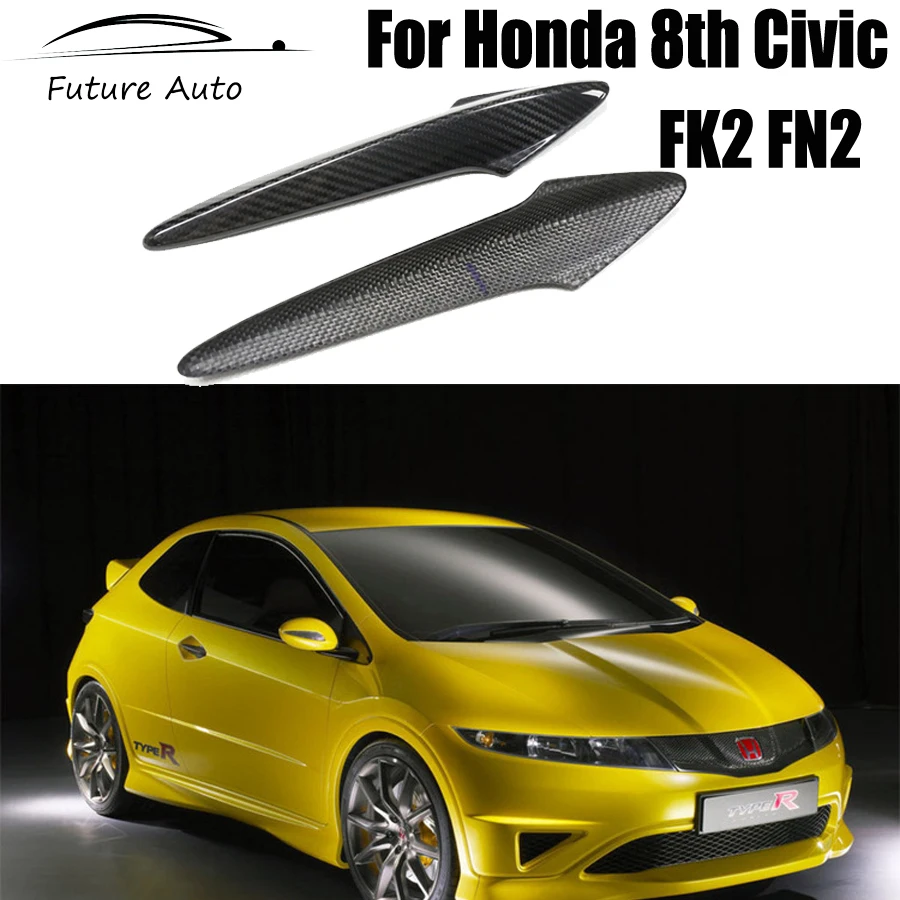 

For Honda CIVIC TYPE R FN2 FK2 8th generation EU version Civic dry carbon fiber exterior door handle stickers