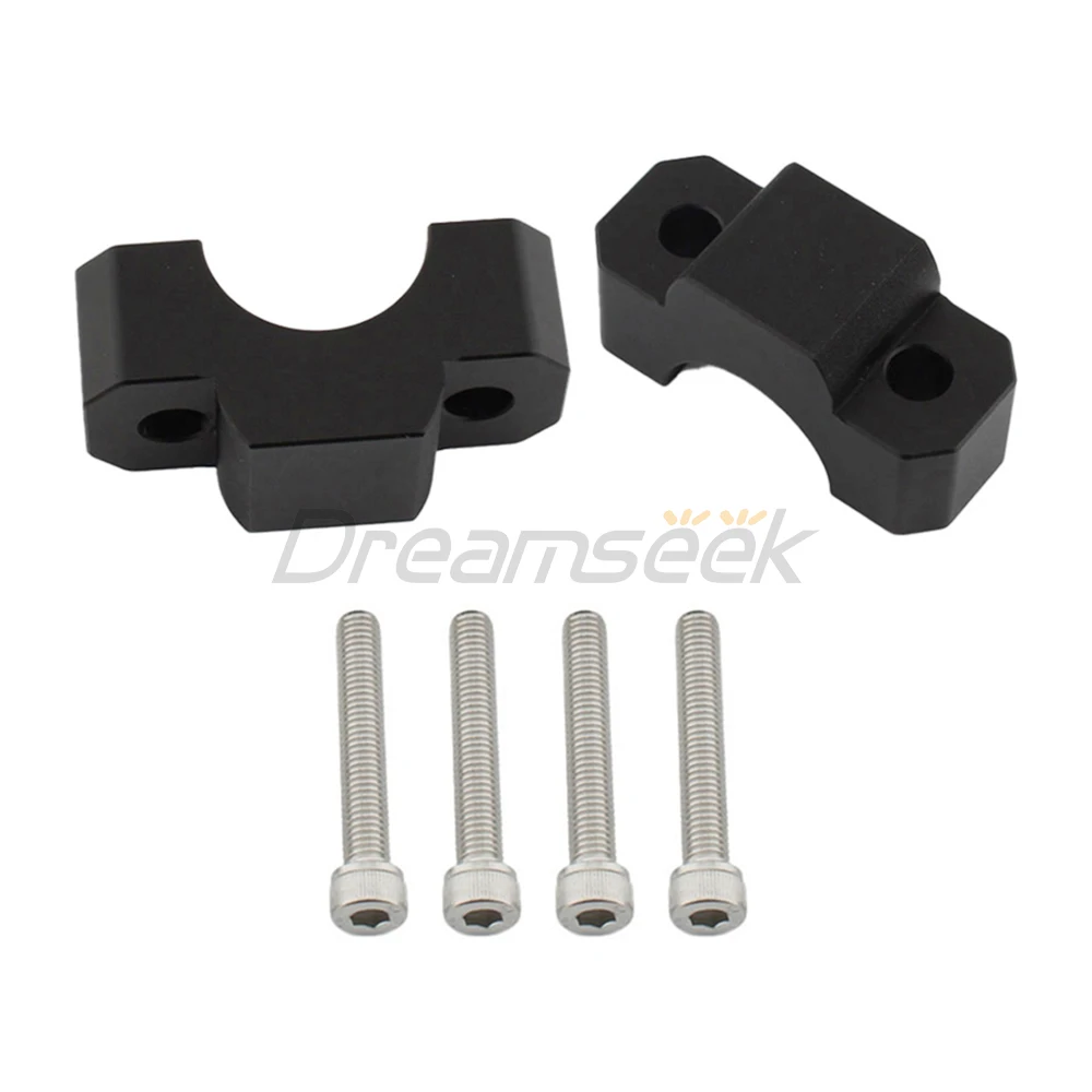 Black Handlebar Riser Clamp for Honda CRF1100L Africa Twin Adventure Sports 2020+ Motorcycle Handle Bar Extend Mount Adapter CNC