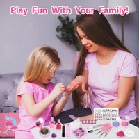 Girls Real Makeup Kit Washable Princess Play Makeup Set Kids Toys Safe Non Toxic Girls Pretend Play Birthday for Kids Gifts 3