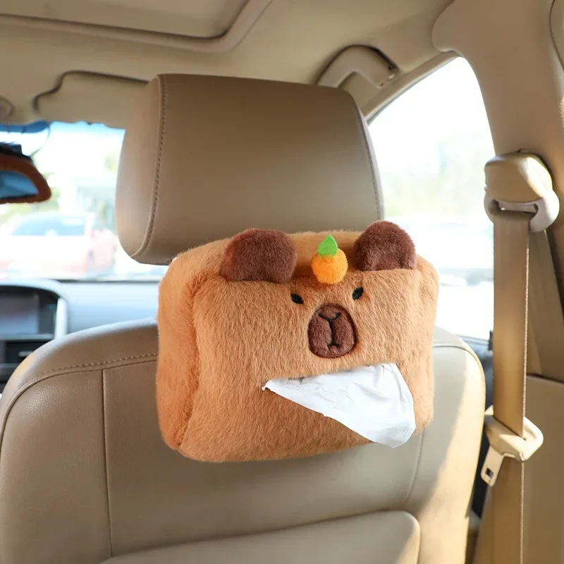 Coussin D'appui-tête Et épaulière Capybara Pour Voiture - Peluche Douce, Design Mignon Animal - 2