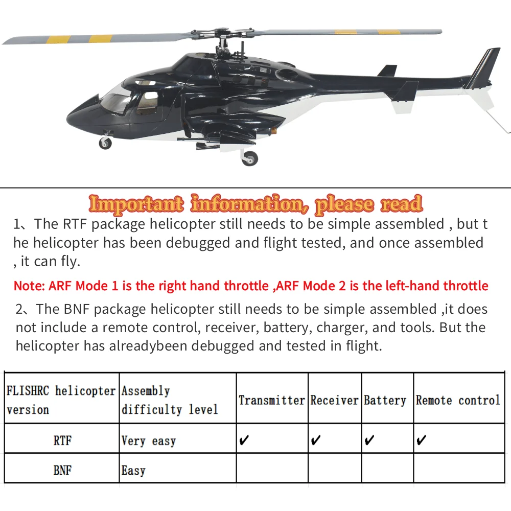 FL500 V2 FLISHRC Roban Airwolf 500 サイズ ヘリコプター