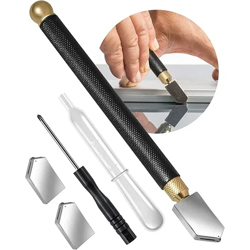 Glass Cutting Wheel Glass Cutting Hand Tool Cutter Ceramic Tile Cutter TC-17 Metal Handle