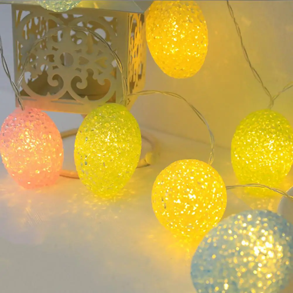 

Party Ornament Colorful Easter Egg Led String Lights for Party Decoration Non-glaring Low-power Consumption Battery Powered