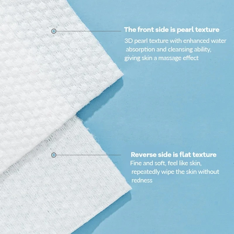 100 Count Disposable Face Towel Cotton Tissue Soft Thick Dry Wipe Reusable Makeup Remover Pads Facial Cleansing Tissue 6