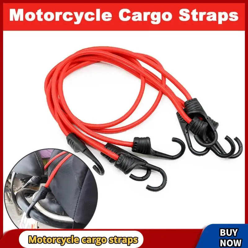 Runk Bicycle Hook Rope Elastic Luggage Rope Motorcycle Cargo Fixing Belt Elastic Reinforcement Binding Belt 30/45/60/90/100cm